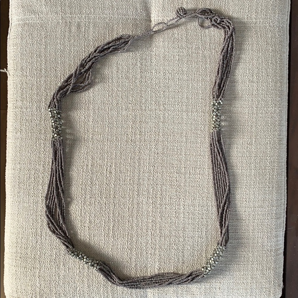 Unique pewter statement necklace